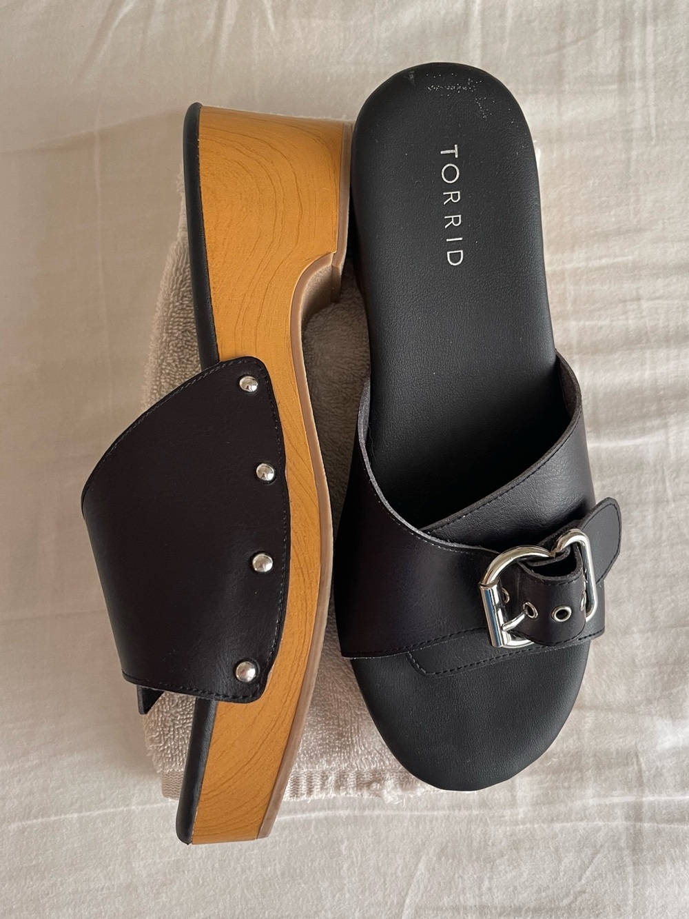 Torrid Mule Buckle Sandals
